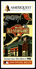 2004 MLB ALL-STAR BASEBALL GAME UNUSED BALLOT at HOUSTON ASTROS MINUTE MAID PARK