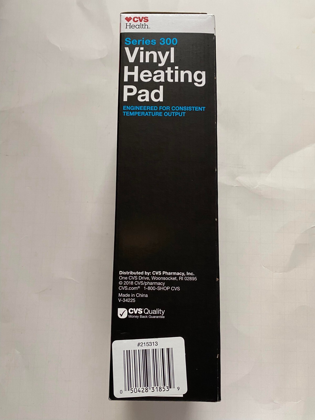 CVS Series 300 Vinyl Heating Pad For Pain Relief LED 4 Settings 12"x15