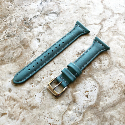 Hellblau Dünn Leder Band Armband für Huawei Uhr Gt 2 Und Gt 46mm Smartwatch
