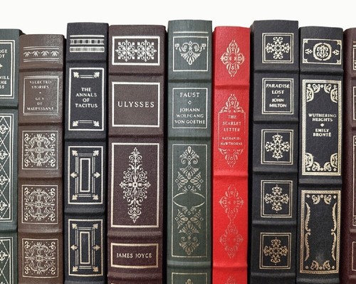 Lot of 18 Franklin Library Classics Gilt~Jane Austen; Emily Bronte; George Eli.. - Picture 5 of 6