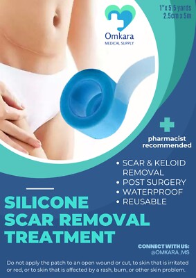 Scar and Keloid Removal and skin repair, post-Surgery treatment Tape