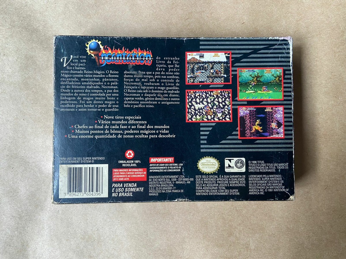 Incantation SNES Nintendo Playtronic Gradiente Brazilian Incantation SNES Nintendo Playtronic Gradiente Brazilian