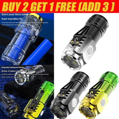 1-3X Mini Taschenlampe Licht Dreiäugig Monster Blitz Super Power Wasserdicht Tas