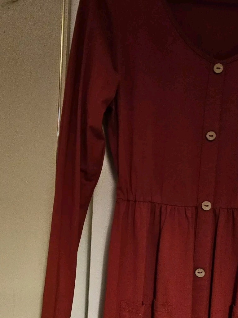 OUGES Women's Long Sleeve V Neck Button Down Skat… - image 7