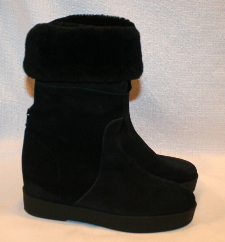 Salvatore Ferragamo FALCON ムートン 厚底 ブーツ SALVATORE