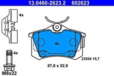 ATE Disc Brake Pad Set For CITROEN PEUGEOT DS OPEL C3 II III Picasso Cc 3649110
