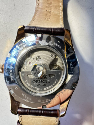 Orient Polaris Gmt Power Reserve Leather Belt Dj05-D0-B Ca Men'S