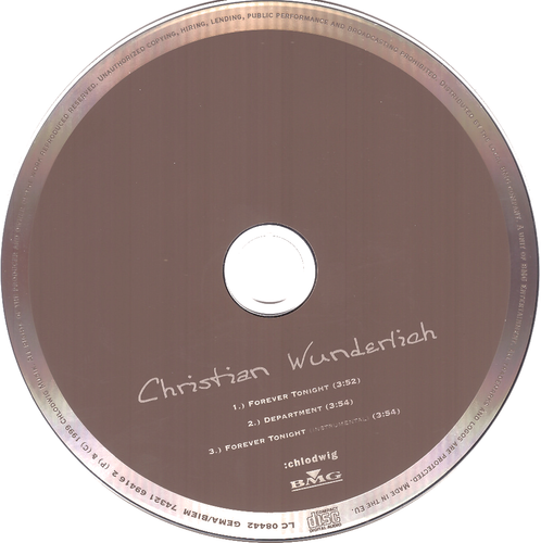 Christian Wunderlich & Kirstin Hall - Forever Tonight [CD] 1999, sehr gut (0597) - Bild 3 von 4