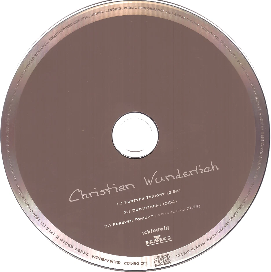 Christian Wunderlich & Kirstin Hall - Forever Tonight [CD] 1999, sehr gut (0597) - Bild 3 von 4