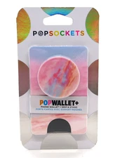 PopSockets Popwallet+ Cell Phone Wallet & Grip Stand Pink Clouds - PLEASE READ