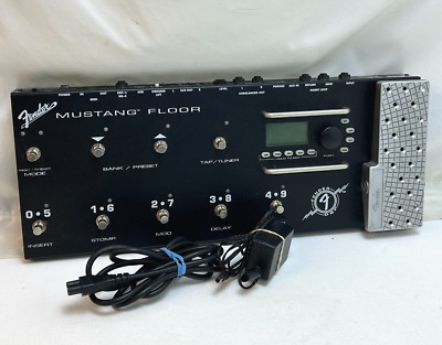 Fender Mustang Floor Guitar Multi Effector Pedal With Power Cord Pre-owned