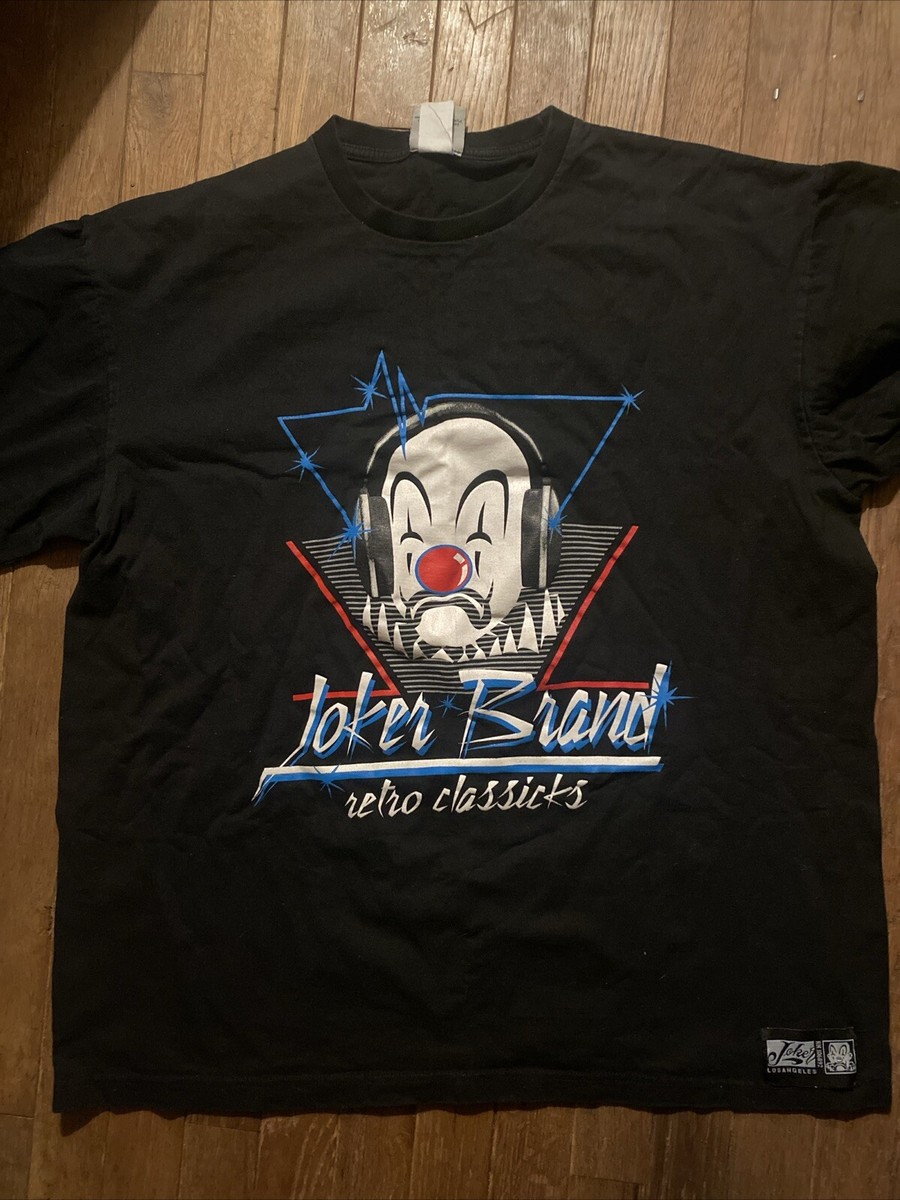 Joker Brand Clown Logo Mr Cartoon Joker XL Tee Shirt Retro Joker Brand Clown Logo Mr Cartoon Joker XL Tee Shirt Retro