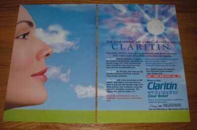 1996 Schering Claritin Ad - Ask your doctor for a trial of once-a-day Claritin