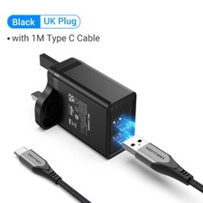 Dual USB Charger UK EU Plug 3.4A Fast Charging Portable Phone Travel Adapter