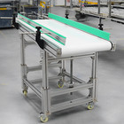 48'x20' Inclined Wall Conveyor Pu Belt Aluminum Body Speed/Height Adjust 110V