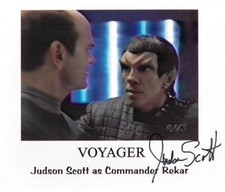 *JUDSON SCOTT * signed 8x10 photo * STAR TREK VOYAGER * COA * 1