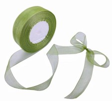 1 Inch 50 Yards Sheer Organza Ribbon Chiffon Ribbon for Gift Wrapping Wedding...