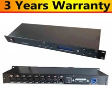 CR061S 8CH ArtNet DMX Interface ArtNet to DMX512 Converter w/ 19" 1U Rack