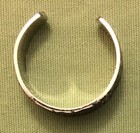 CELTIC KNOT ADJUSTABLE RING, approx. size 7 - Black & White Decal on IRF Steel 2 — photo 3