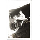 Tailor At Work 1944 Photo WWII WW2 Military Base US Army Soldier Sewing Machine