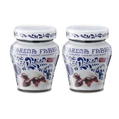 Food-United AMARENAKIRSCHEN in Sirup 2x230g FABBRI Amarena-Kirschen-Eis-Creme