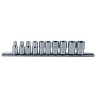 "Ks Tools 918.0620 1/4\" Chromeplus Sechskant-Stecknuss-Satz, 10-Tlg 4-13Mm"