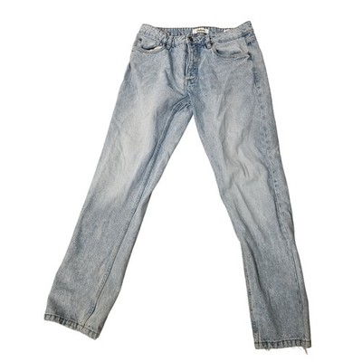 Fsbn Jeans Mens 32x32 Blue Light Wash Regular Fit Tapered Denim 5 Pocket Pants
