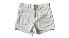 Nili Lotan Livie Short Size 10 NWT Cotton White Made In USA $295