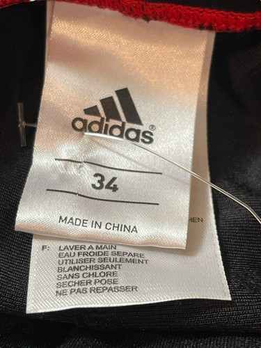 Adidas Black Red One Piece Swimsuit Size 34 Performance Swimwear Open Back NWOT - Picture 6 of 13