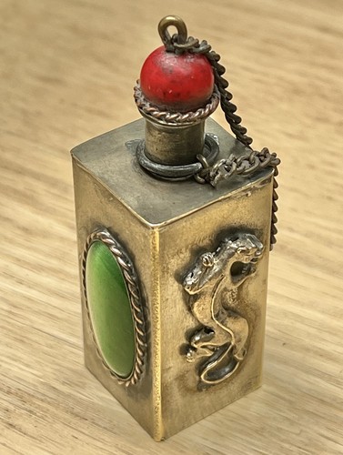 Vintage Chinese Brass Snuff Bottle - Picture 6 of 9
