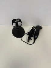 Black Metrologic MS 9520 Voyager Serial RS-232 Barcode Scanner w/ Stand & power