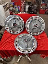 1965 1966 Chevrolet Impala Ss 3 Hubcaps Wheel Covers 14 Spinner Chevy Gm Oem