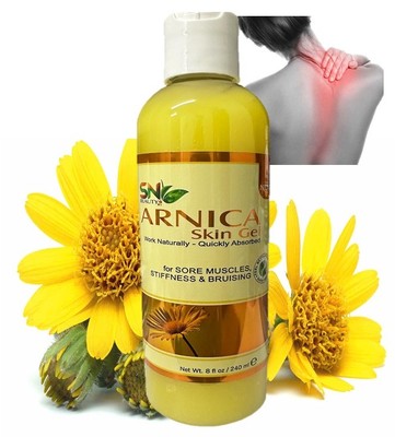 ARNICA MONTANA GEL 8 Oz NO colorants  SUPPORT RELIEF BRUISES MUSCLE ACHES CREAM
