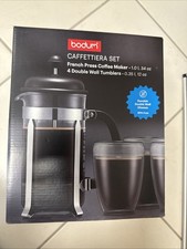 Bodum Kaffeebereiter Kaffee Set Inkl. 4 Thermobecher  Neu Ovp