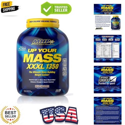 MHP UYM XXXL 1350 Mass Building Weight Gainer, Muscle Mass Gains, w/50g Prote...