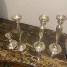 FourSterling Silver Candlesticks Selling As A Step