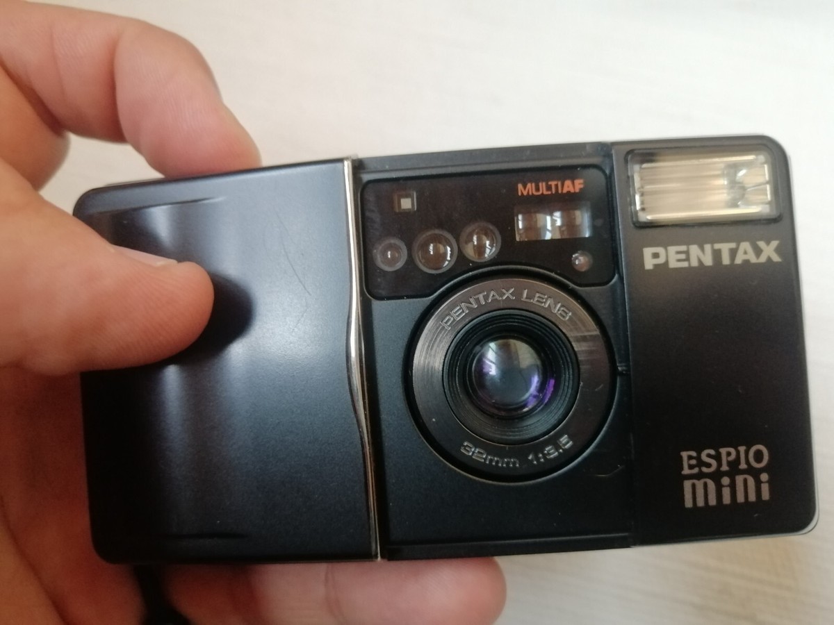 TESTED Pentax Espio Mini f3.5 Black 35mm Film Camera Vintage