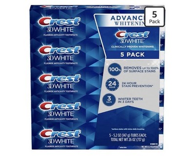 Crest 3D White PRO Advanced Whitening 5-pack
