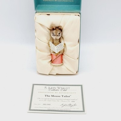 R. John Wright Mouse Tailor aus Beatrix Potter limitiert 585 aus 2002 8 cm