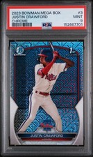 2023 Bowman Chrome 1st Bowman #BCP-3 JUSTIN CRAWFORD Phillies PSA 9