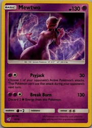 Mewtwo 12/18 Detective Pikachu Holo Rare