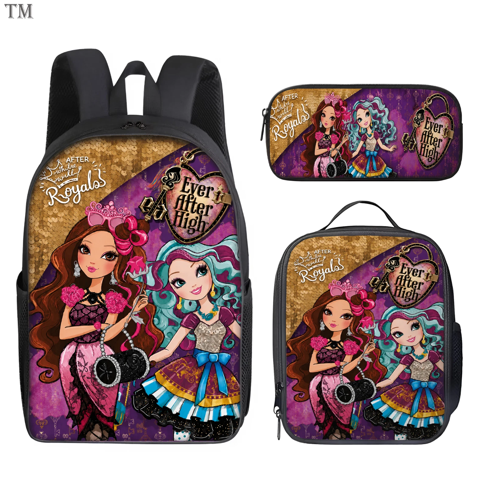 Monster High Backpack Set, School Bag, Lunch Bag