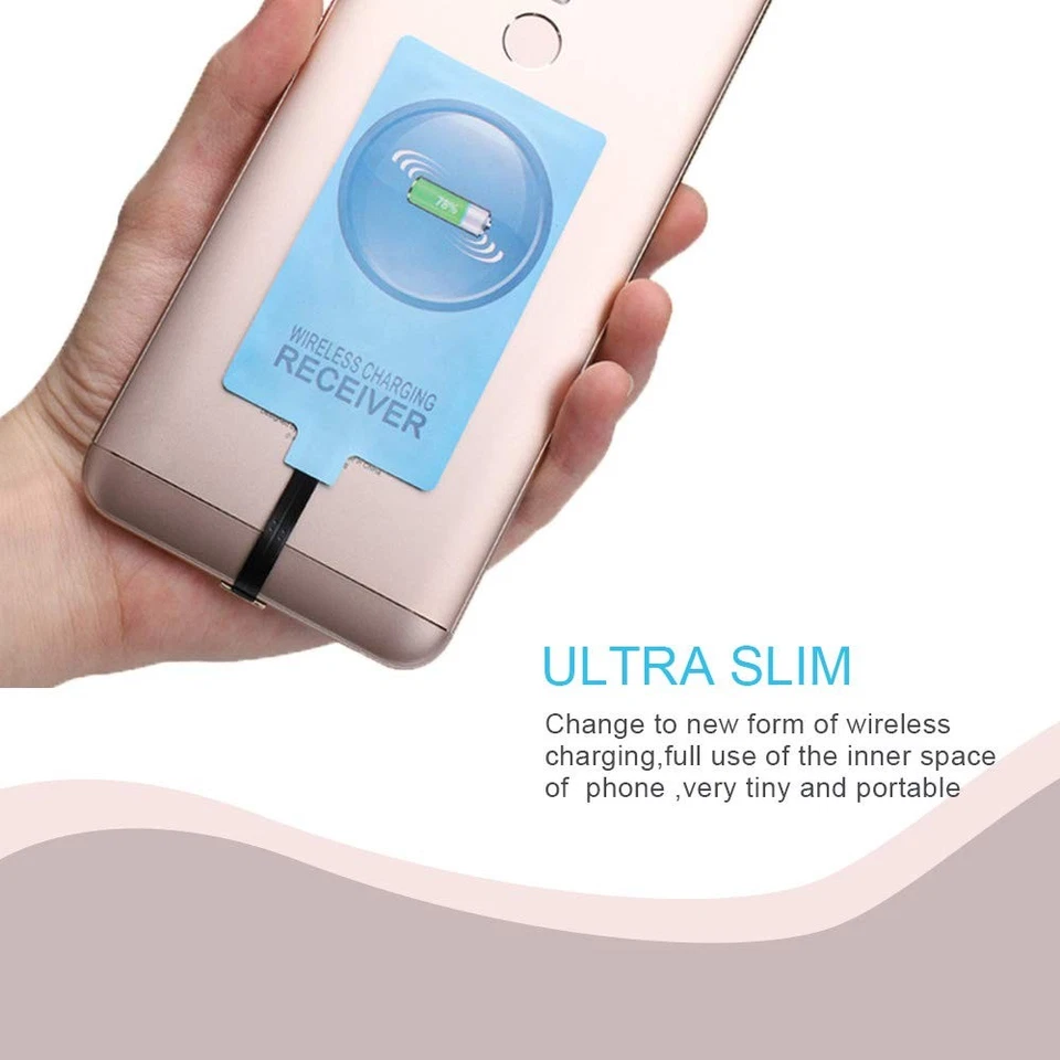 QI Wireless Charging Receiver Adapter with Fast&Smart Microchip Technology fo... - Image 3 of 4