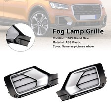 2PCS Front Bumper Grille Fog Lamp Grille 81A807681G Fit Audi Q2 2016~2020