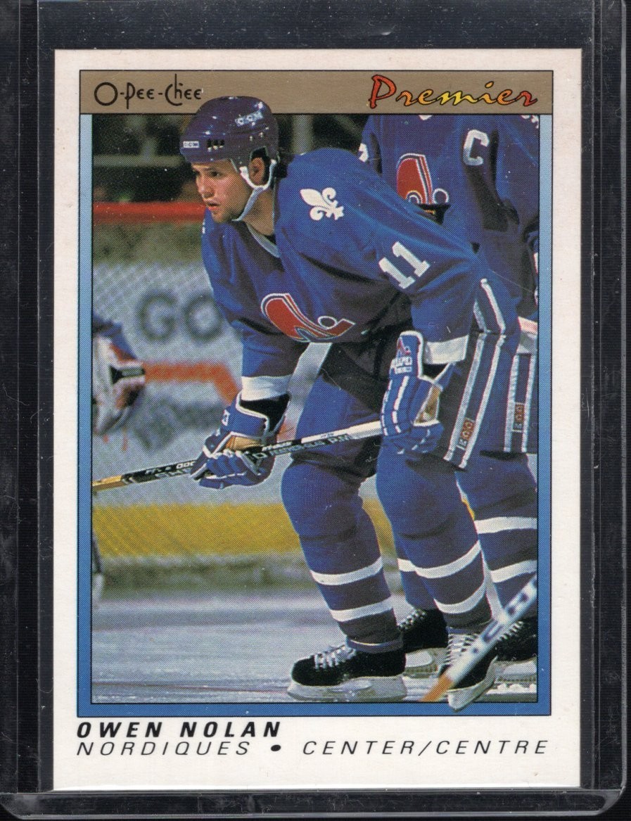 1990 O-Pee-Chee Premier #86 Owen Nolan Rookie NM-MT , Free Shipping