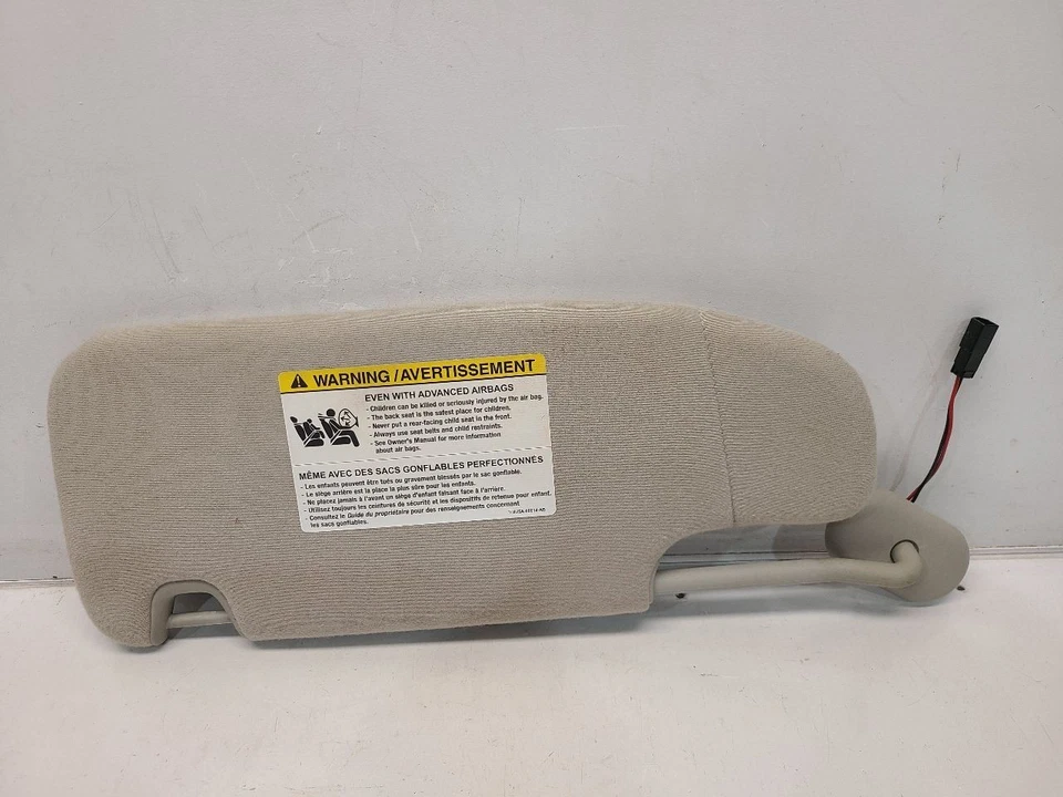 2006-09 Ford Fusion Passenger Right Sun Visor W/ Light *Gray Cloth / AW* - Image 3 of 4