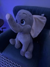 Extra Large Plush Dumbo Elephant Grey Big Flappy Ears Large Eyes Cute Disney Sty