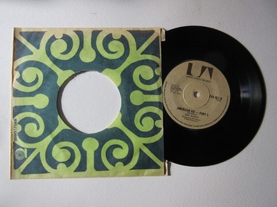Don McLean American Pie 45 T