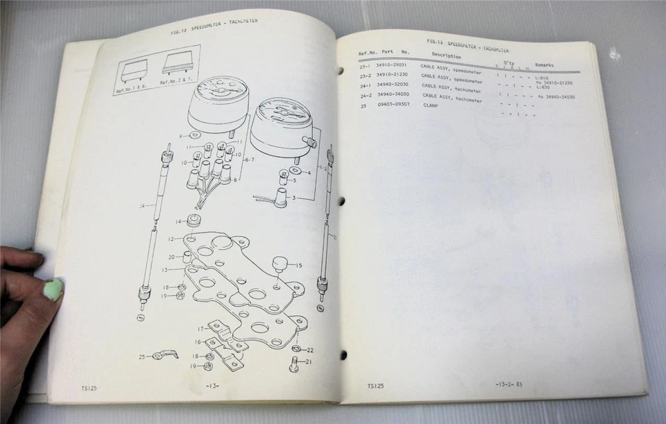 SUZUKI TS 125 Illustrated Motorcycle Parts List 1975 USA - Image 4 of 4