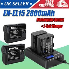 2~4x 2800mAh EN-EL15 Battery for Nikon D600 D610 D750 D800 D810 D7000 / Charger